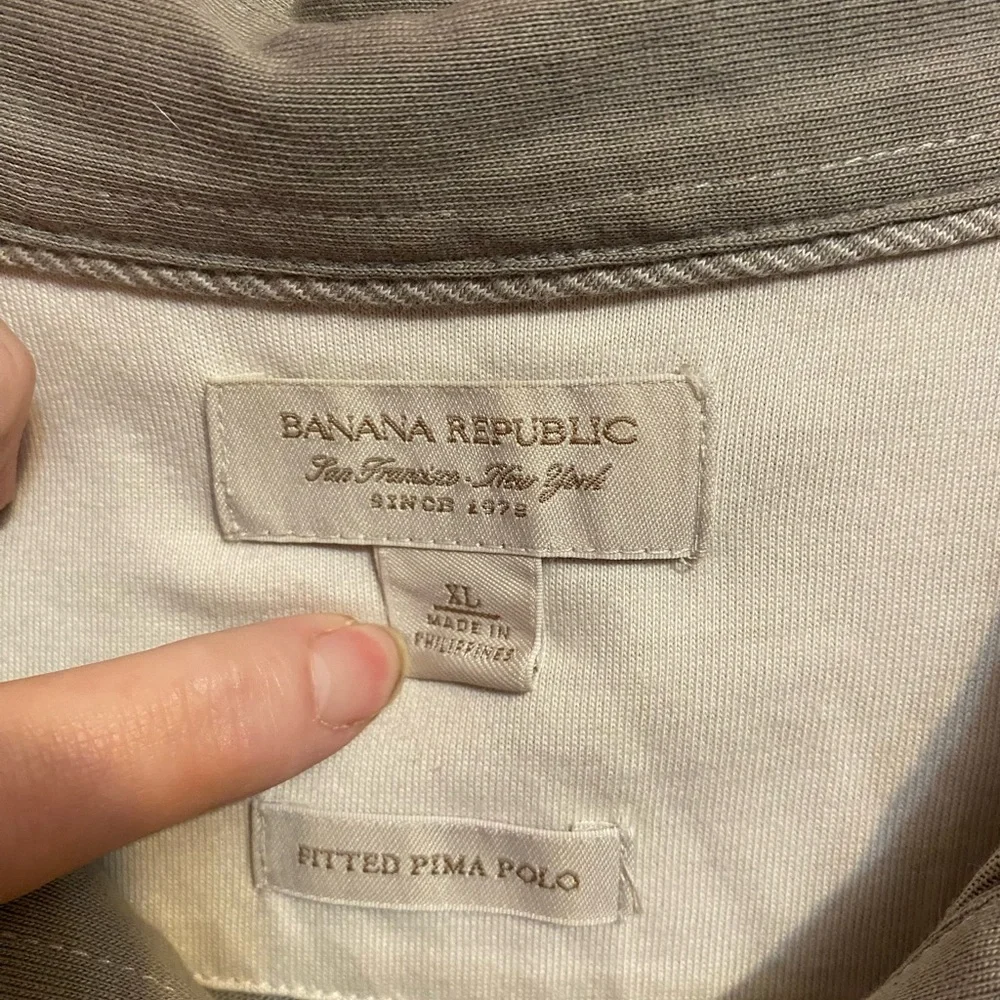 Banana Republic‎ Fitted Pima Polo Mens Size XL